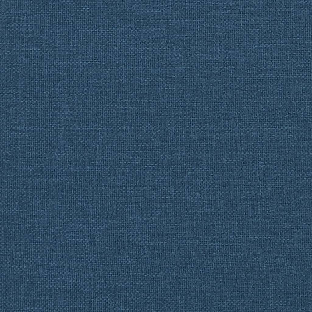 vidaXL Sitzbank Sitzbank cm Kissen mit Blau 113x64,5x75,5 Stoff