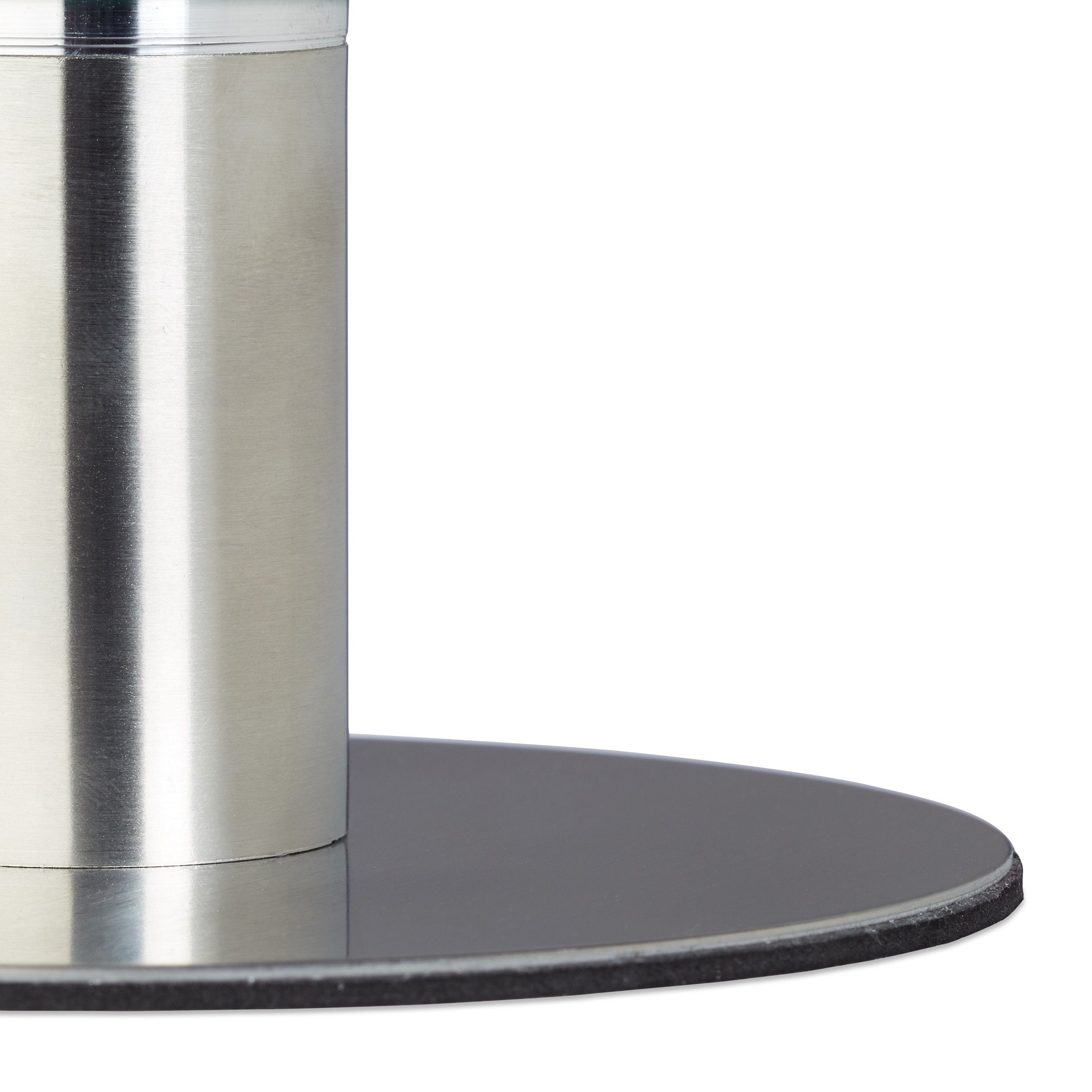 relaxdays Tortenplatte drehbar mit Standfuß, Glas