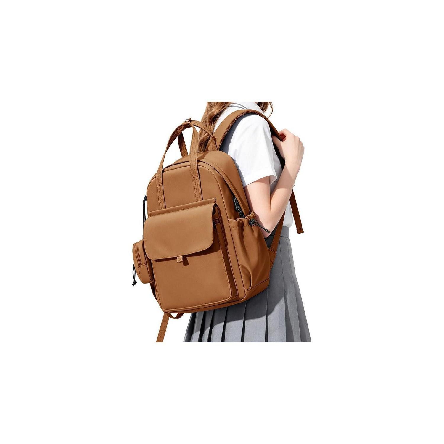 LuxusKollektion Schulrucksack Schulrucksack Teenager Laptop 15,6 Zoll O5-khaki