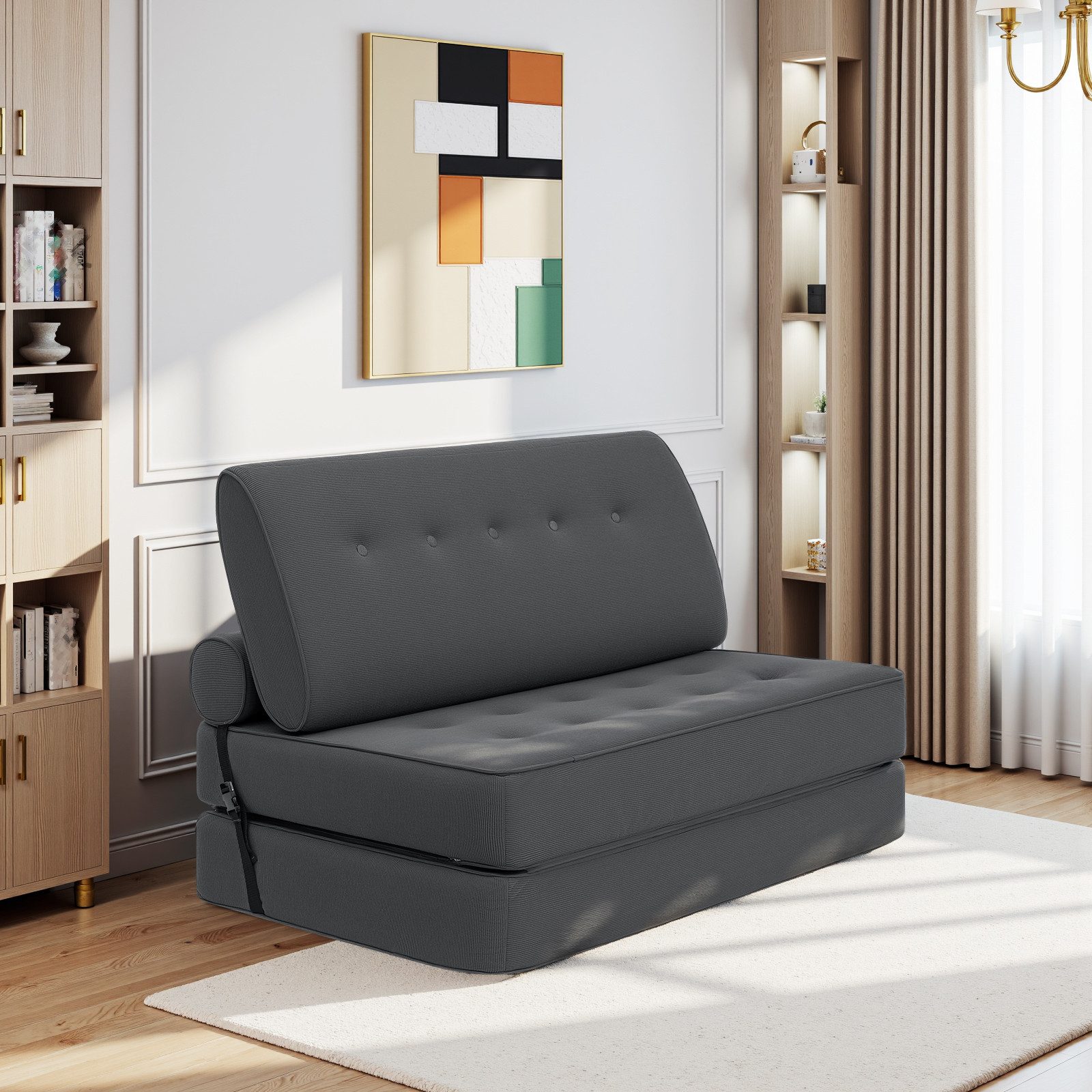 MECO Schlafsofa, Faltbares Sofa-Bett 80×130×40 cm, Vielseitige Relax-Couch günstig online kaufen