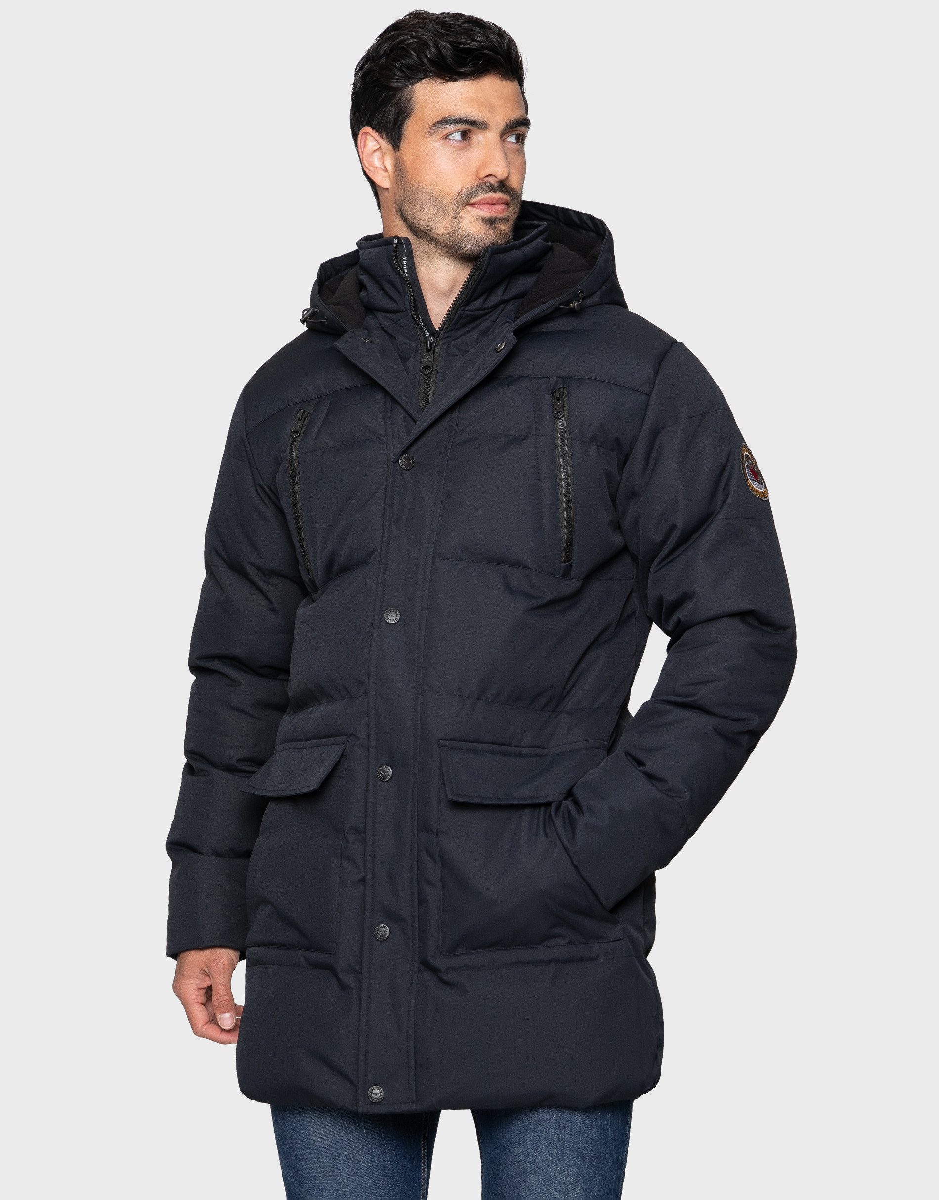 Threadbare Steppjacke THB Jacket Belle Vue (1-St) mit kuscheliger Kapuze