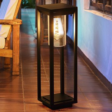 etc-shop LED Wandstrahler, Leuchtmittel inklusive, Kaltweiß, Warmweiß, Neutralweiß, Tageslichtweiß, Farbwechsel, ALU Außen Leuchte App Sprach Steuerung Garten Steh Lampe DIMMAR im Set