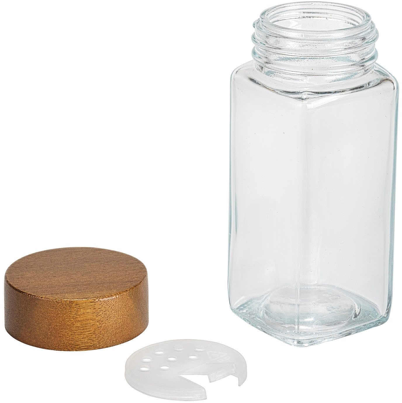 WENKO Gewürzregal mit 12 Gewürzgläser, Set 13-tlg., aus Bambus, Glas-Gewürzstreuer mit Bambusdeckel, FSC®-zertifiziert – Bild 4 von 5