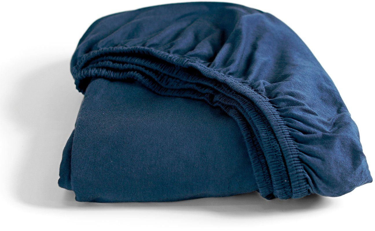 Cinderella Spannbettlaken Jersey, Jersey, Gummizug: rundum, (1 Stück), bügel- und knötchenfrei, bis 25 cm Höhe