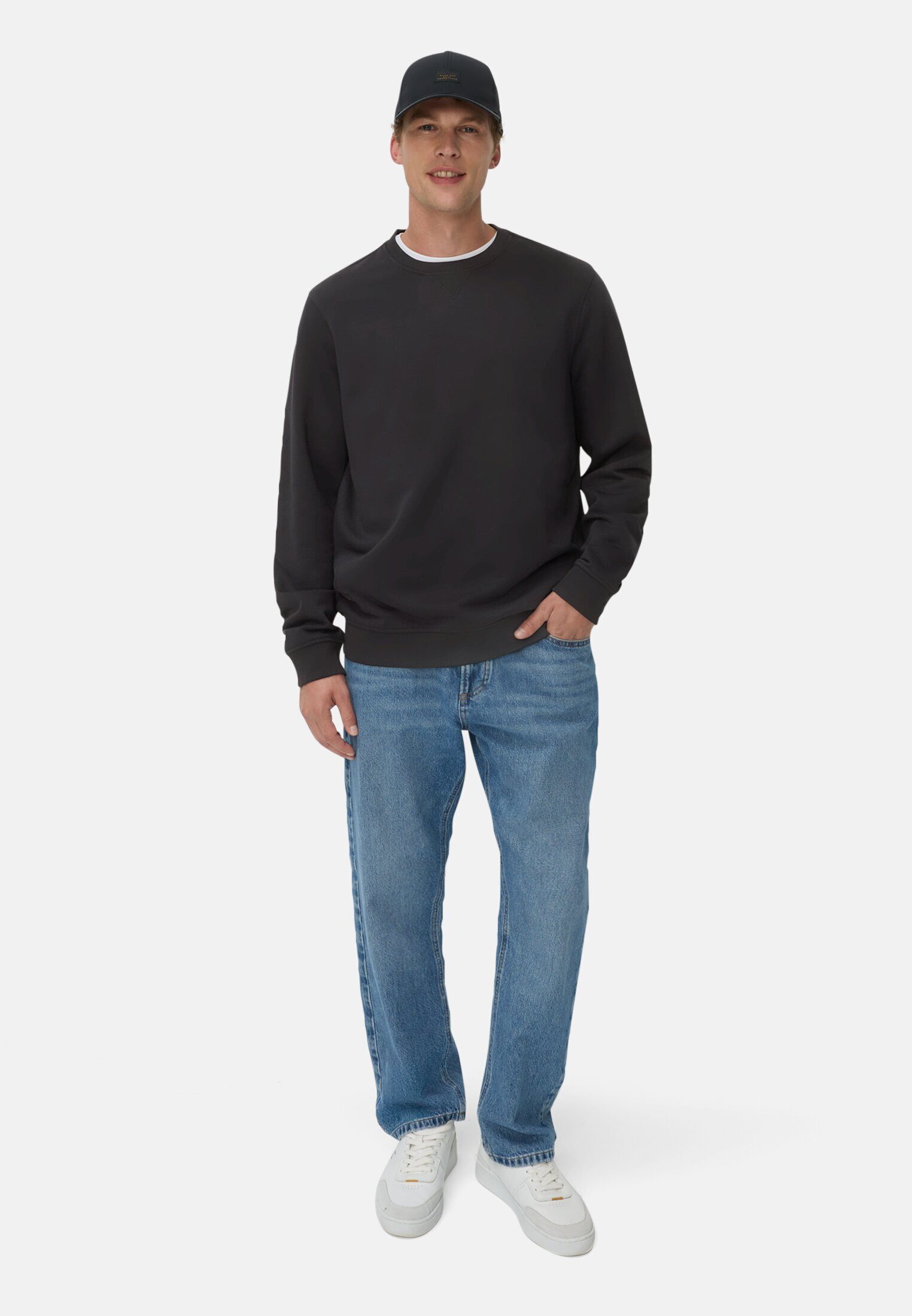 camel active Sweatshirt Sweatshirt aus Baumwollmix Langarm