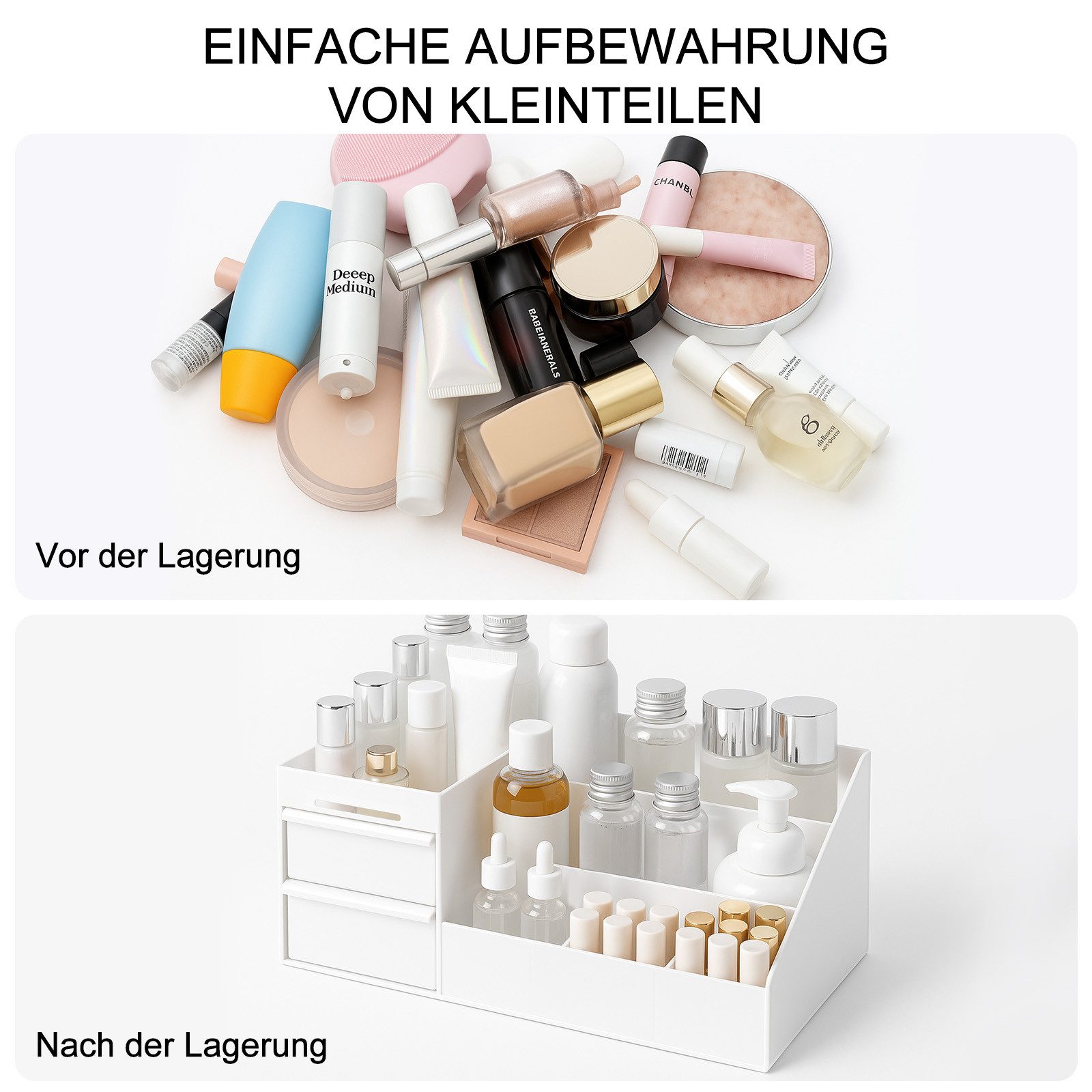 Youyijia Make-Up Organizer Kosmetik Organizer mit Schubladen Multifunktion günstig online kaufen