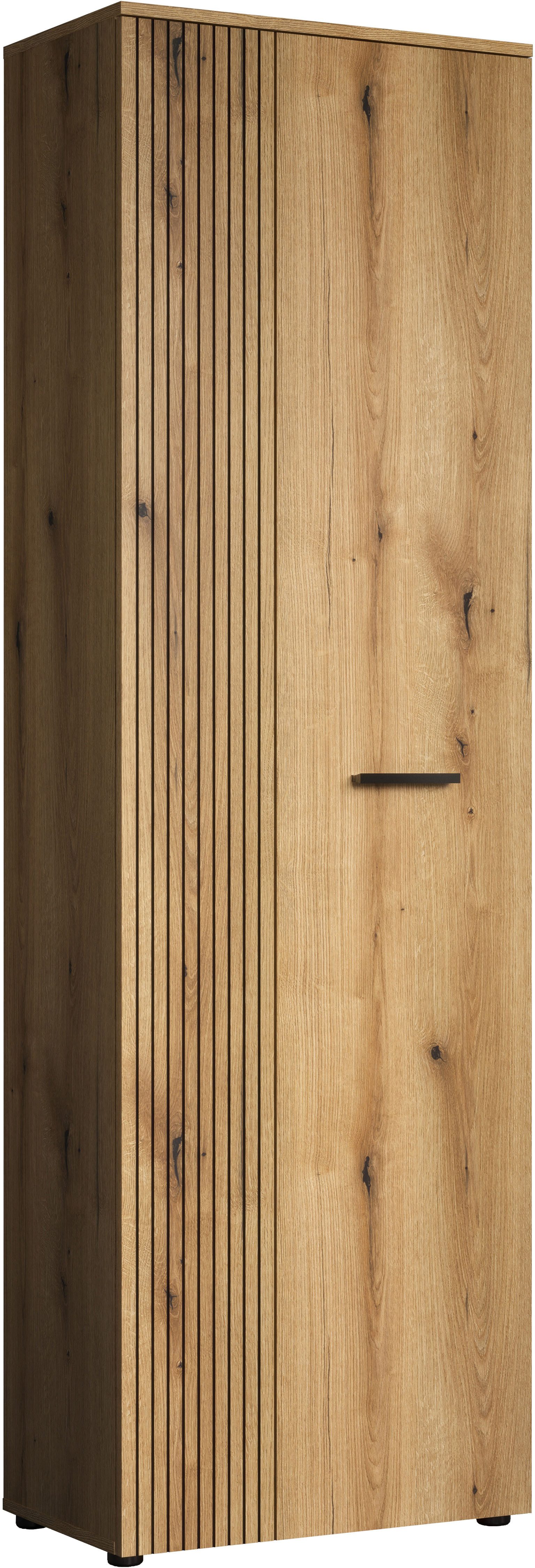 Home affaire Garderobenschrank Amrum (1-St) Garderobenschrank mit 2 Türen & 1 Kleiderstange – (B/T/H) 60/36/196 cm
