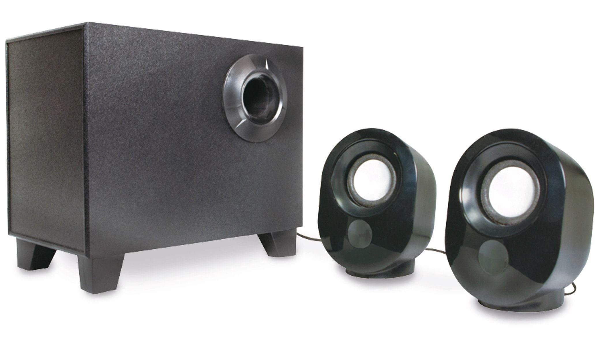 SP0045, PC-Lautsprecher 2.1 Stereo-Lautsprecher schwarz LOGILINK LogiLink