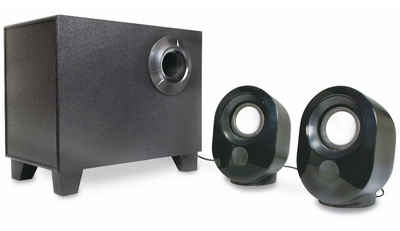 LogiLink LOGILINK 2.1 Stereo-Lautsprecher SP0045, schwarz PC-Lautsprecher