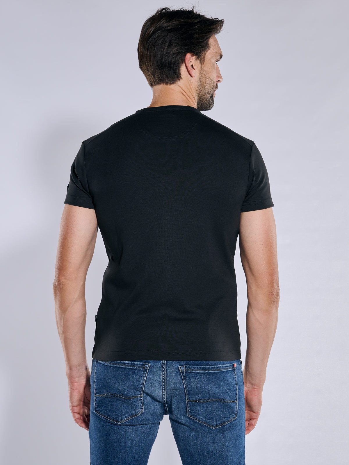 Engbers T-Shirt Herren Basic-Shirt "My Favorite" organic, Schwarz günstig online kaufen