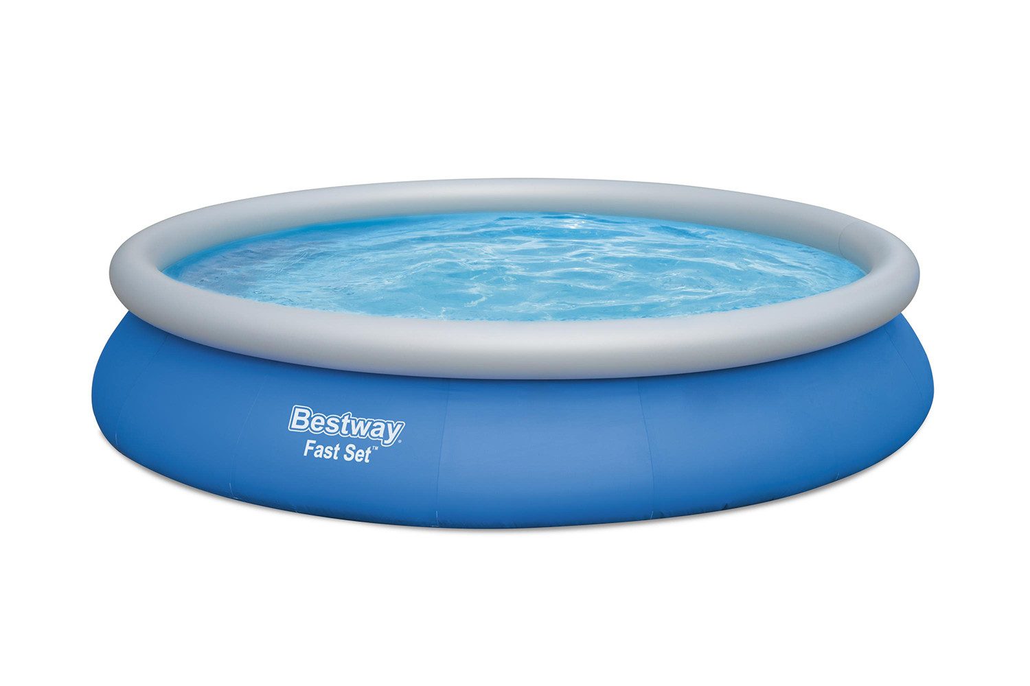 Bestway Quick-Up Pool Fast Set™ Aufstellpool-Set mit Filterpumpe Ø 457 x 84 cm, blau, rund