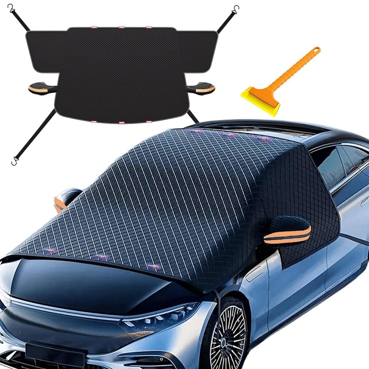 LuxusKollektion Frontscheibenabdeckung Frontscheibenabdeckung Windschutzscheibe Seitenspiegel Auto 245x114cm