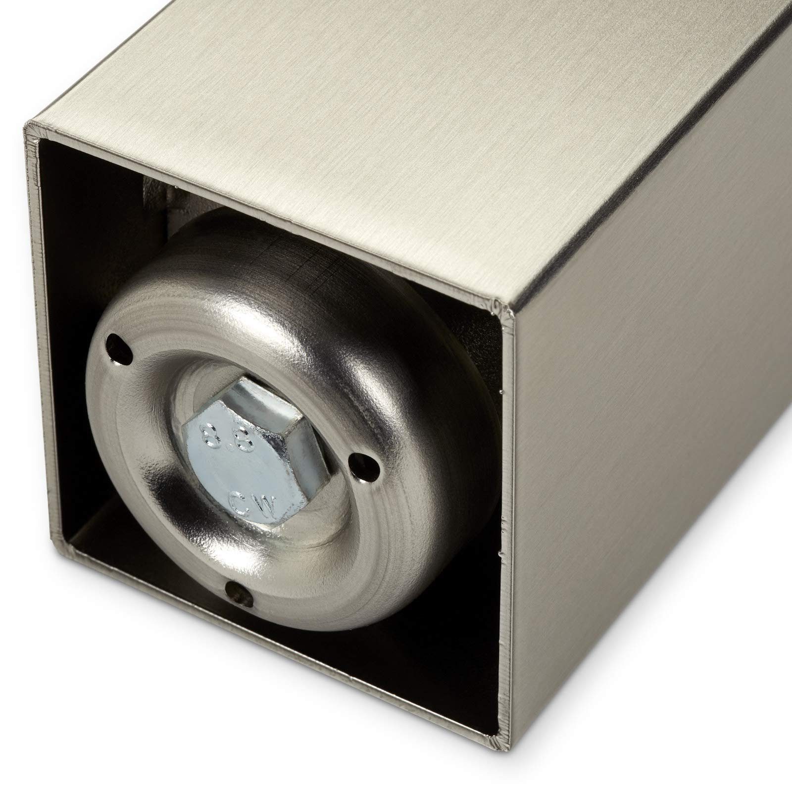 SO-TECH® Tischbein Tischbein eckig 100 x 100 mm bis 150 kg belastbar, Höhe 1100 mm höhenverstellbar / eloxierte Oberfläche