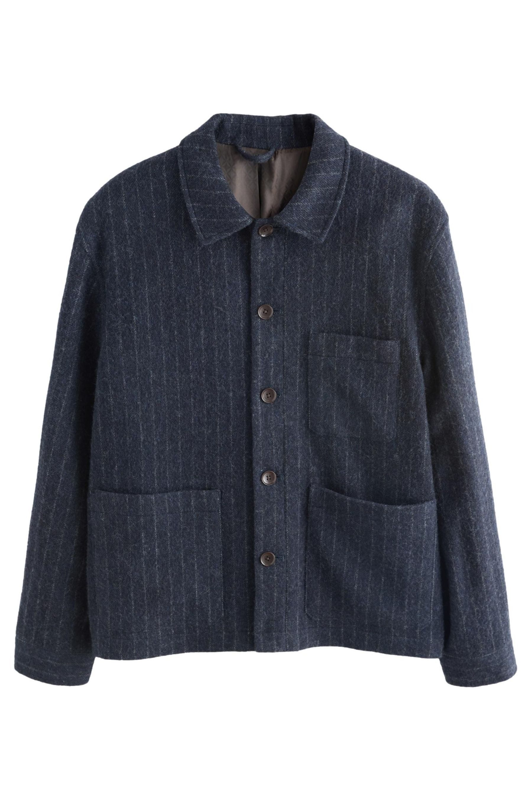 Hemdjacke Signature Hemdjacke aus gestreifter Merinowolle