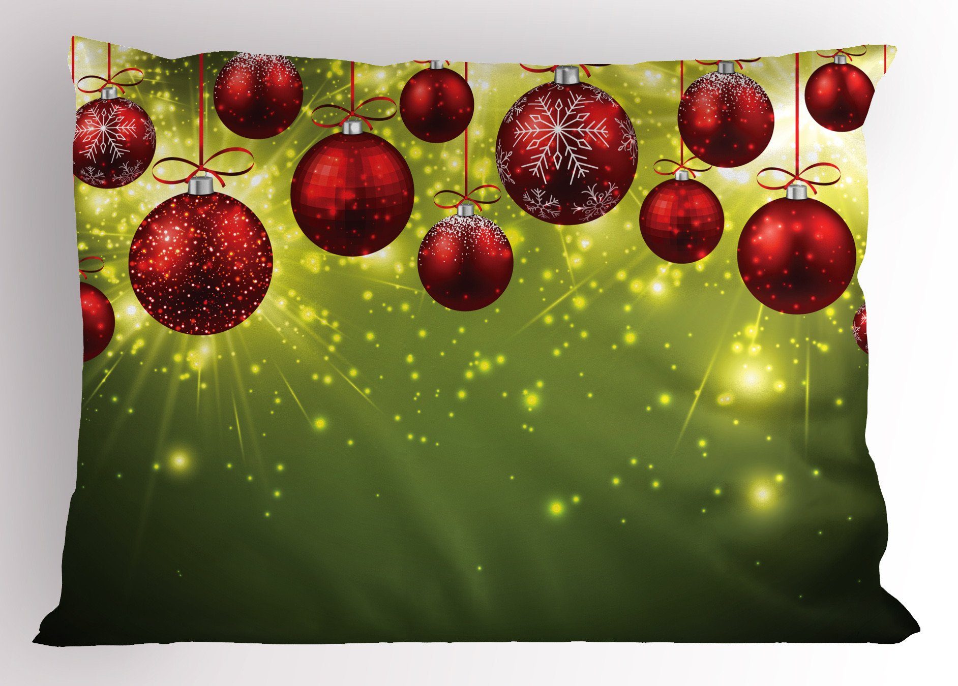 Kissenbezüge Gedruckter King Abakuhaus Standard Size Design Weihnachten (1 Stück), Kissenbezug, Dekorativer Neujahr Party
