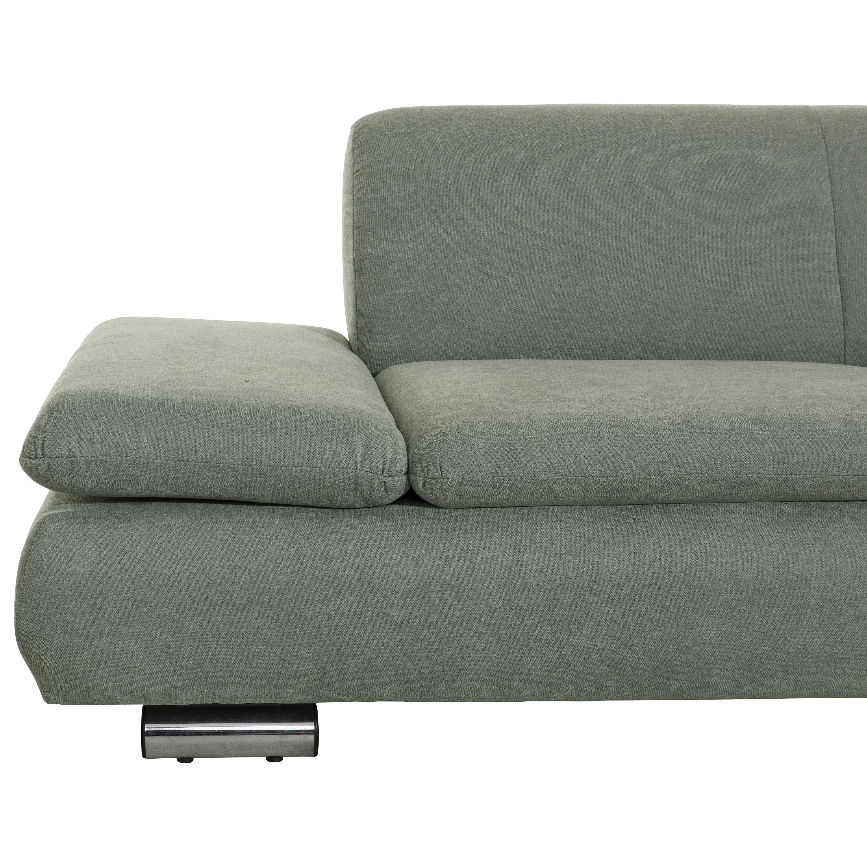 links mit 1 Ecksofa Stück, Germany rechts Terrence Ecksofa Made in hellgrün, 2,5-Sitzer Winzer® Flachgewebe Max Sofa