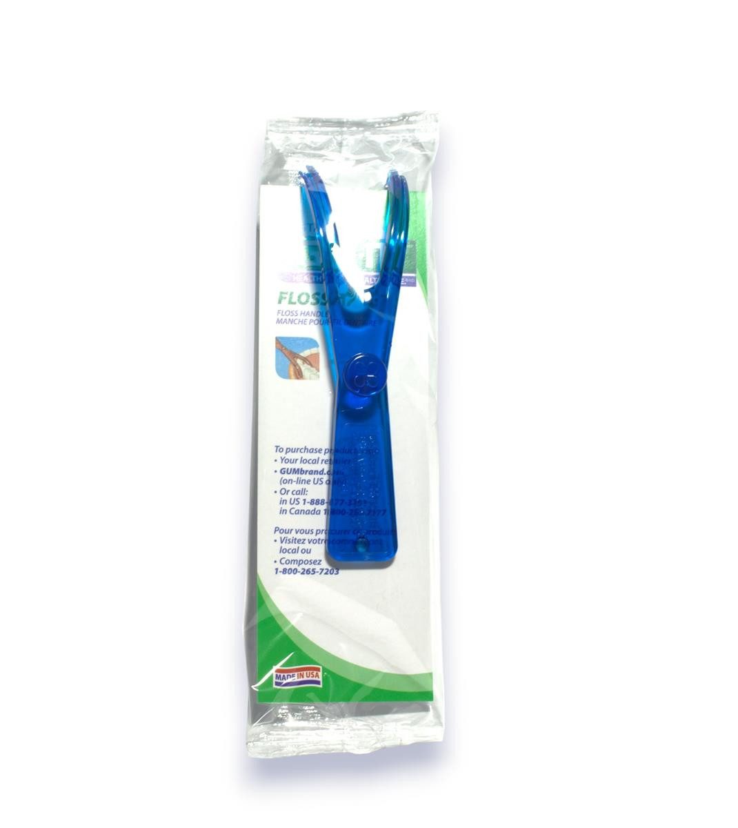 GUM Zahnseide GUM Flossmate Zahnseidehalter + 2x GUM Expanding Floss Zahnseide a 30m, (0-St)