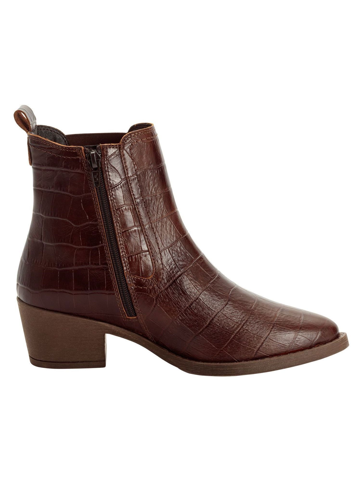 Tamaris TOUCH-IT aus Leder Blockabsatz 1-25706-45 Chelseaboots TOUCH-IT