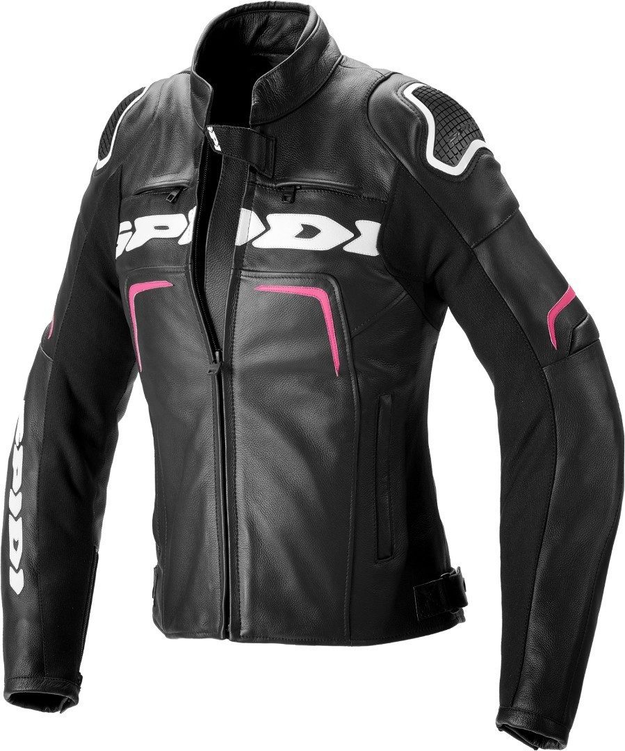 SpiDi Motorradjacke Evorider 2 Damen Motorrad Lederjacke Wasserdicht Atmungsaktiv abriebfest wasserdichte
