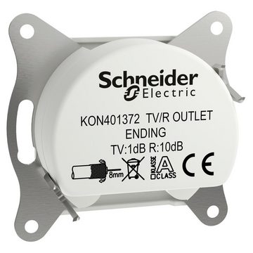 SCHNEIDER Schalter Schneider Electric TV-, Radio-Enddose Asfora Weiß (RAL 9003) EPH330