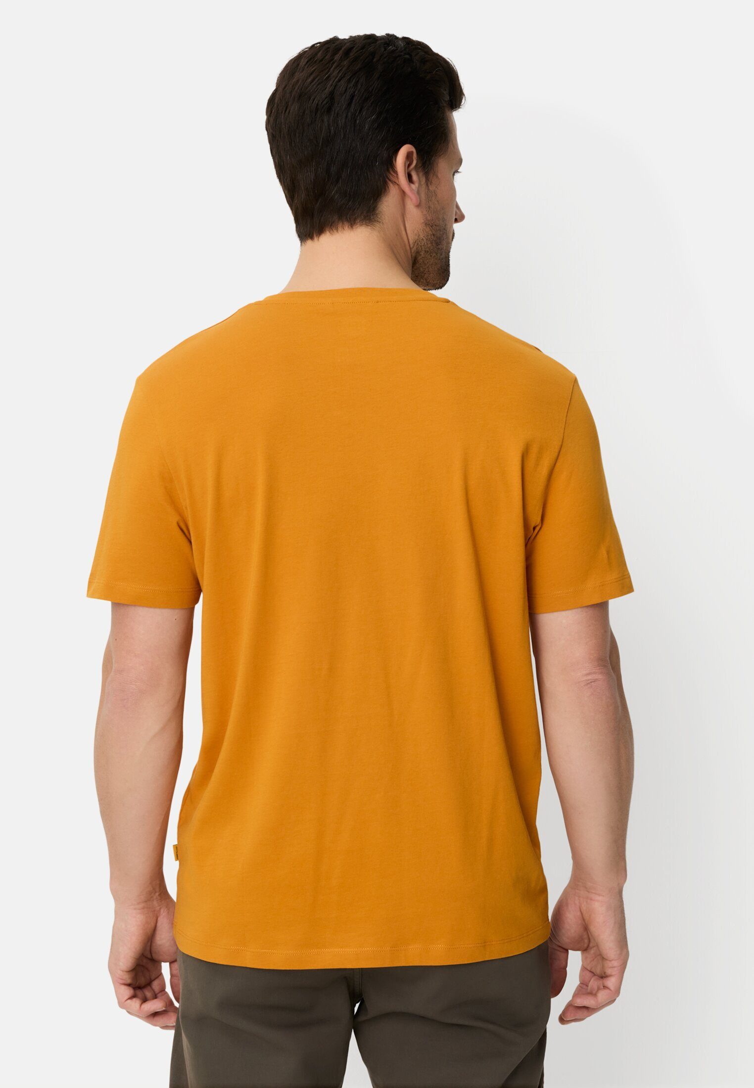 camel active T-Shirt aus reiner Baumwolle Kurzarm Rundhals günstig online kaufen