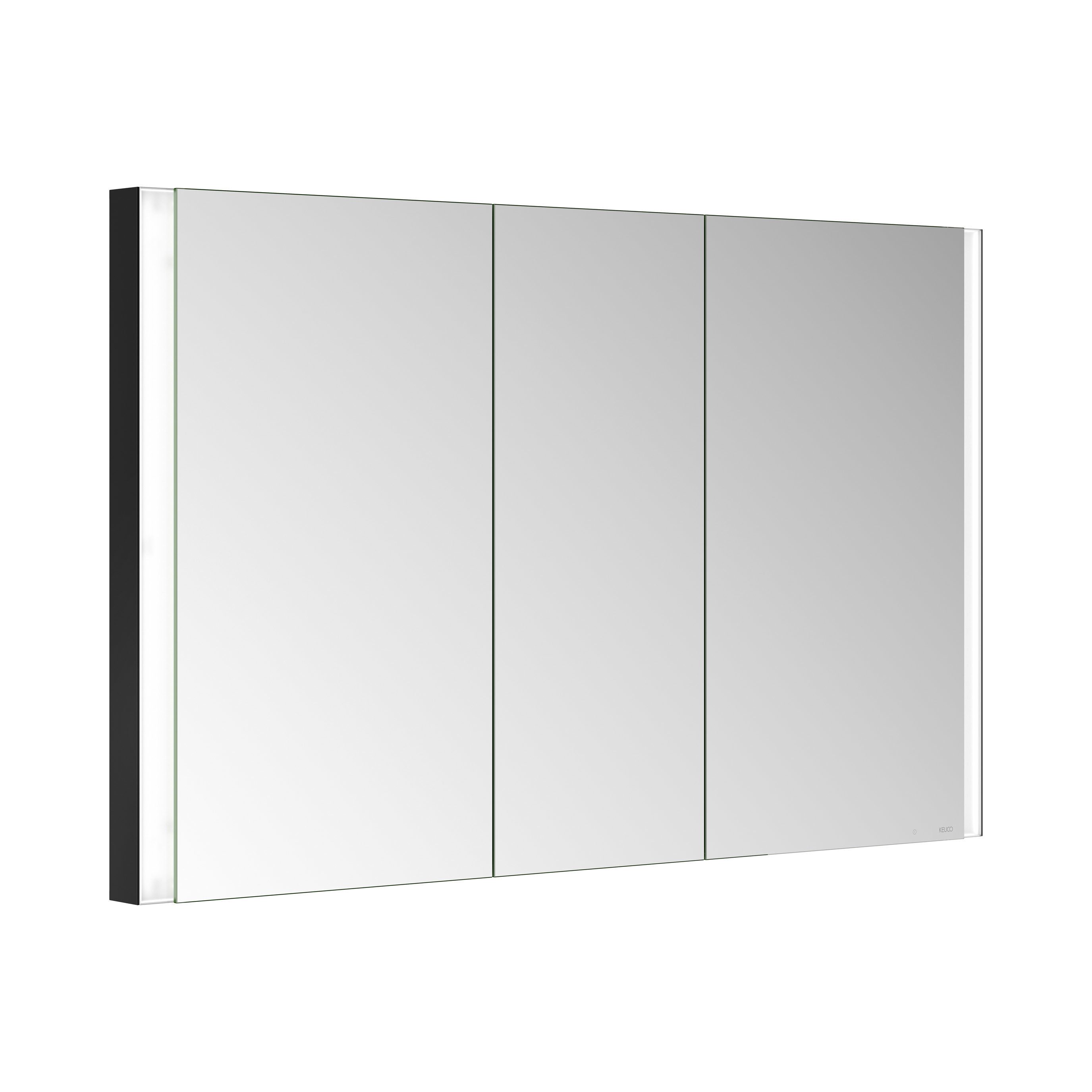 Keuco Badezimmerspiegelschrank Royal Finn Spiegelschrank LED, 120 cm, Unterputz, 3 Türen, Seiten verspiegelt