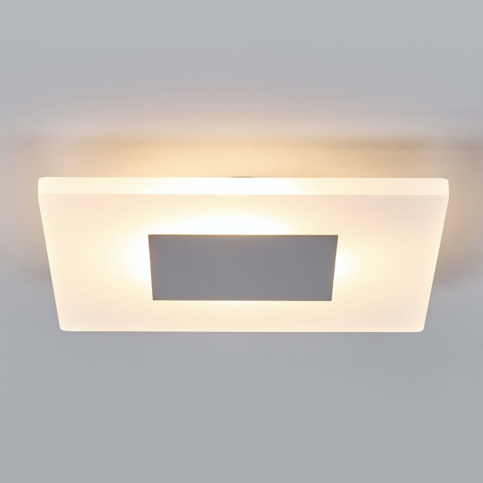 LED Acryl, inkl. weiß Modern, Deckenleuchte Lindby 1 LED-Leuchtmittel verbaut, satiniert, flammig, chrom, Tarja, fest Metall, warmweiß,