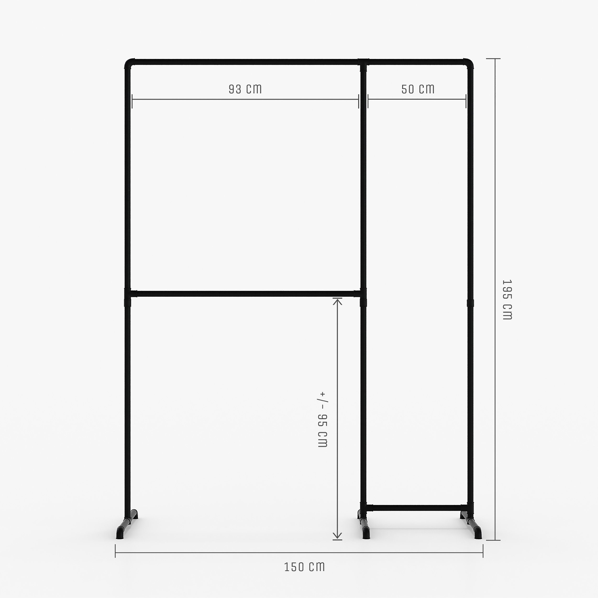 design Bohren), LAS, freistehende ohne Kleiderstange Offene und (Kleiderstange Kleiderständer pamo.