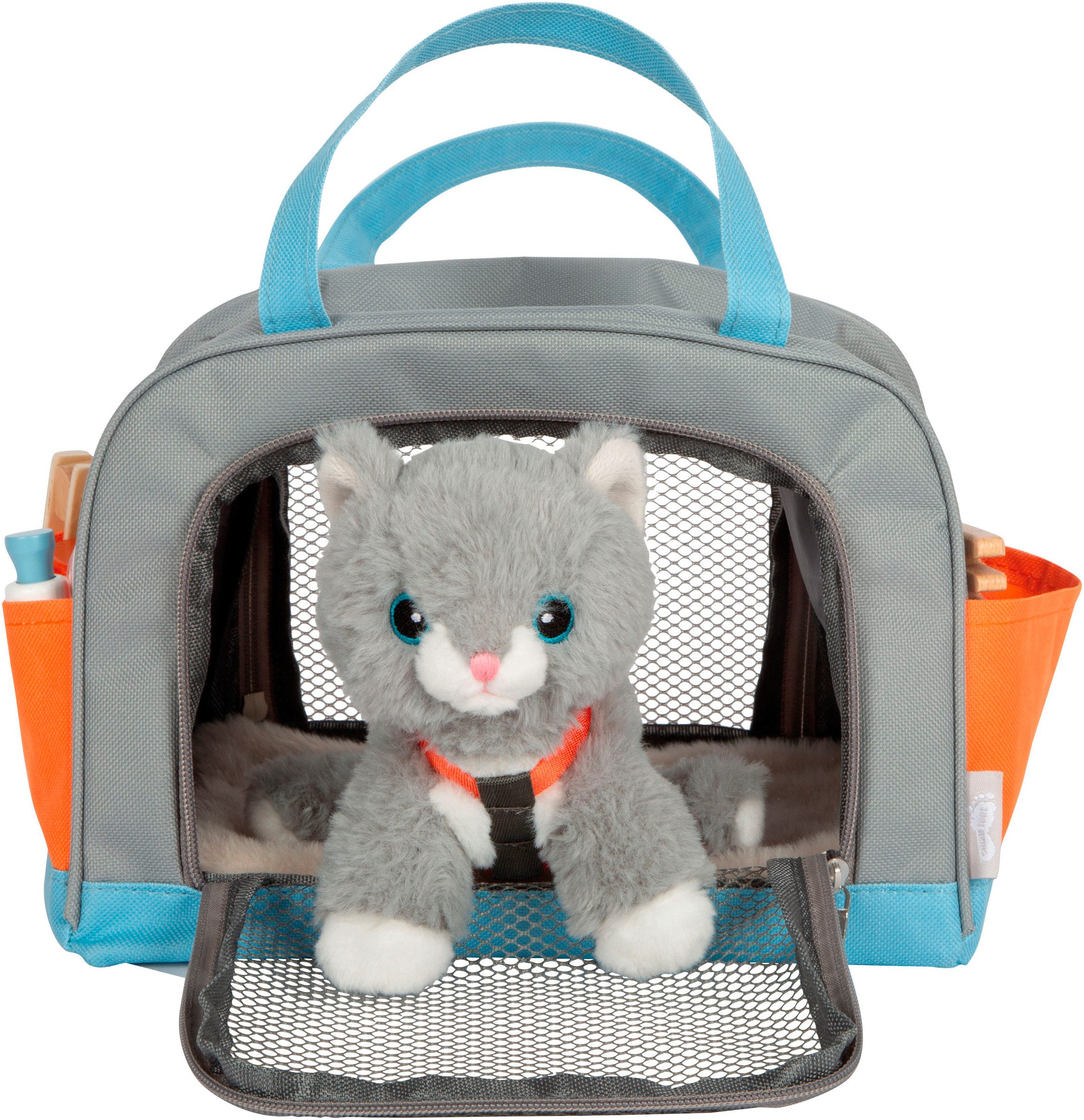 Small Foot Plüschfigur Katze mit Tasche (Set, 15-St), mit Pflege- und Tierarzt-Zubehör