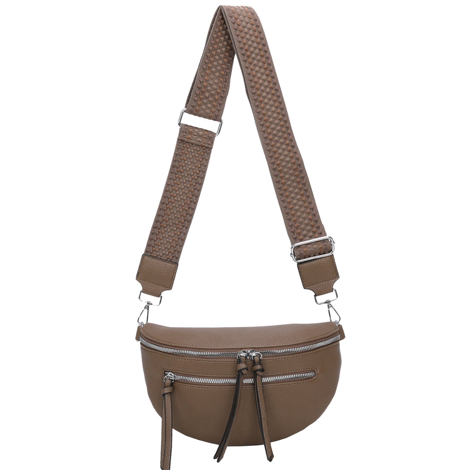 Gürteltasche Bauchtasche Umhängetasche Crossbody-Bag Kunstleder Italy-Design