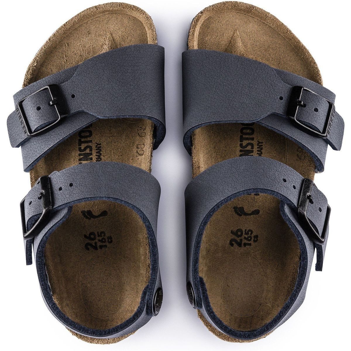 Birkenstock New York Kids Birko-florbc Navy Outdoorsandale Hochwertiger, komfortabler Kinderschuh mit anatomischem Fußbett und