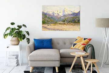Pixxprint Leinwandbild Claude Monet - Das Tal der Nervia, Claude Monet - Das Tal der Nervia (1 St), Leinwandbild fertig bespannt, inkl. Zackenaufhänger