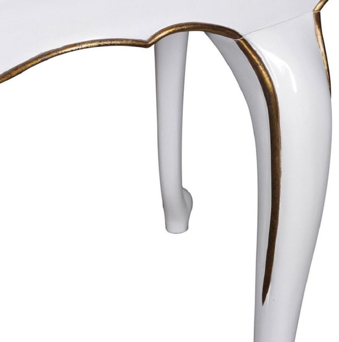 Dunkelbraun 114 - 78 Weiß Gold Möbel cm Esstisch Ovaler - Luxus x Küchentisch Padrino Barock Mahagoni - / Barock H. Qualität Luxus 207 Casa / Esszimmer Esstisch x