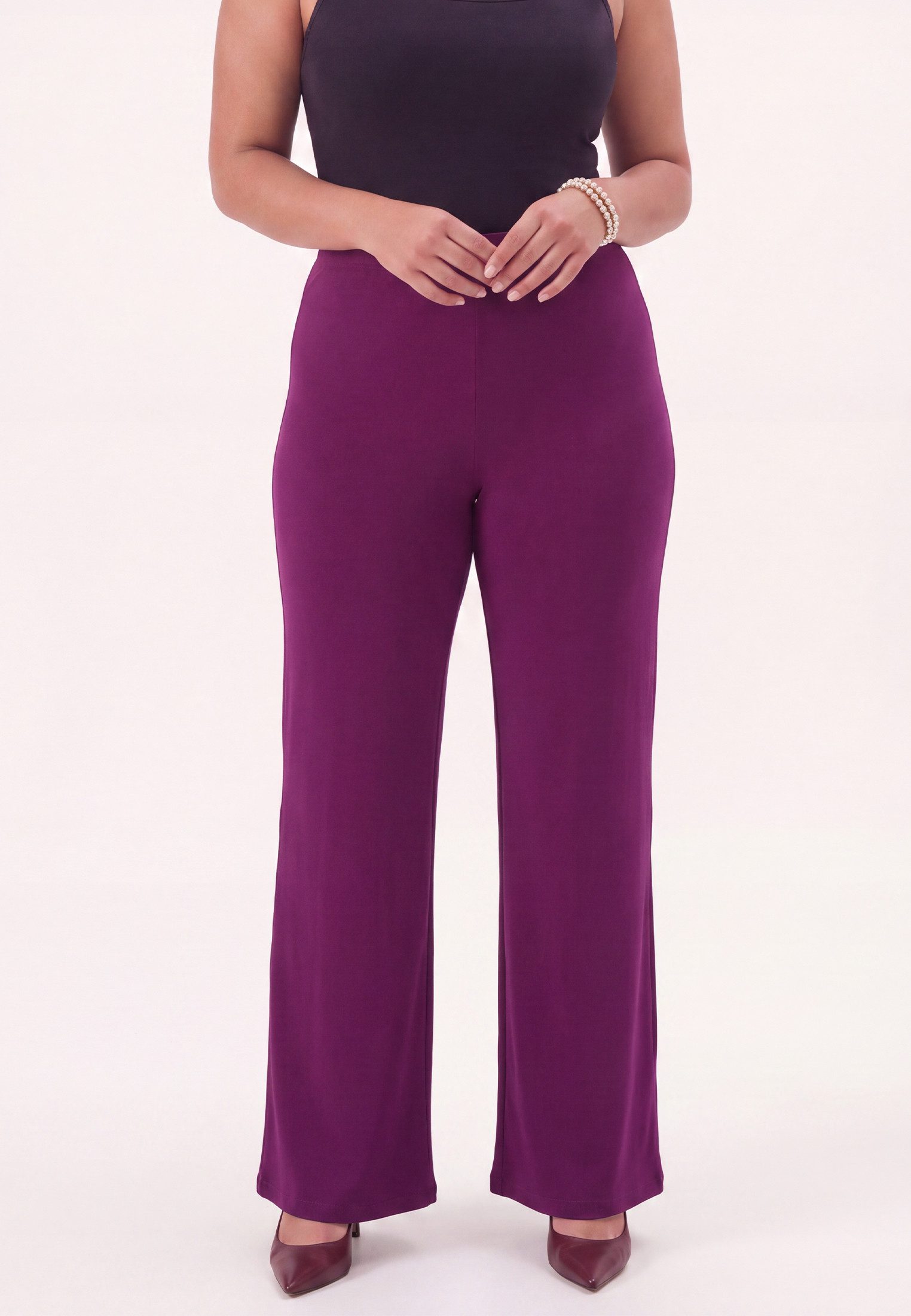 YOEK Bootcuthose Damen Hose Flare Fit
