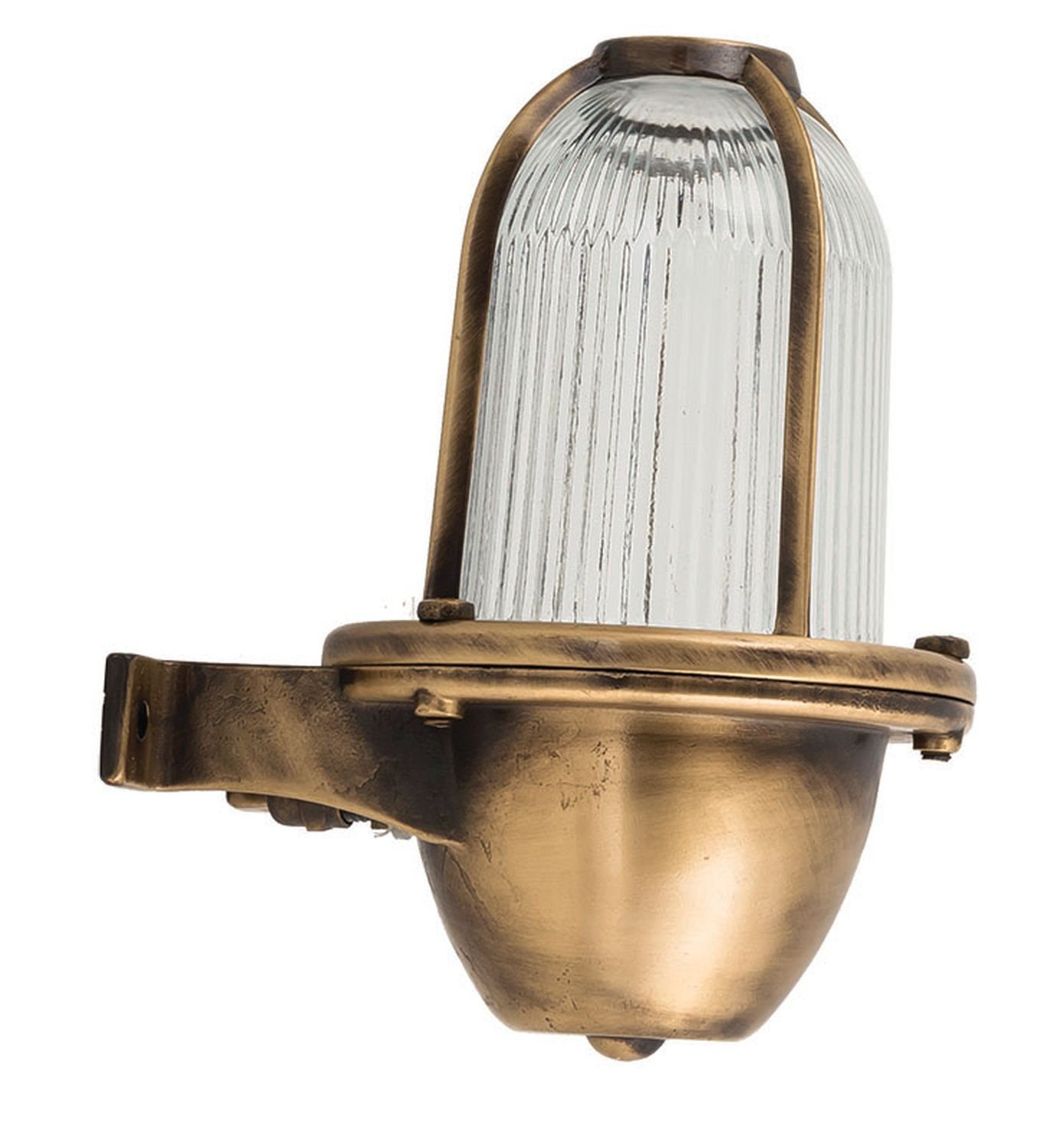 Haus Premium Leuchtmittel, THISSEAS, elegant Schiffsleuchte Licht-Erlebnisse Außen-Wandleuchte Messing ohne IP64 Außenwandlampe