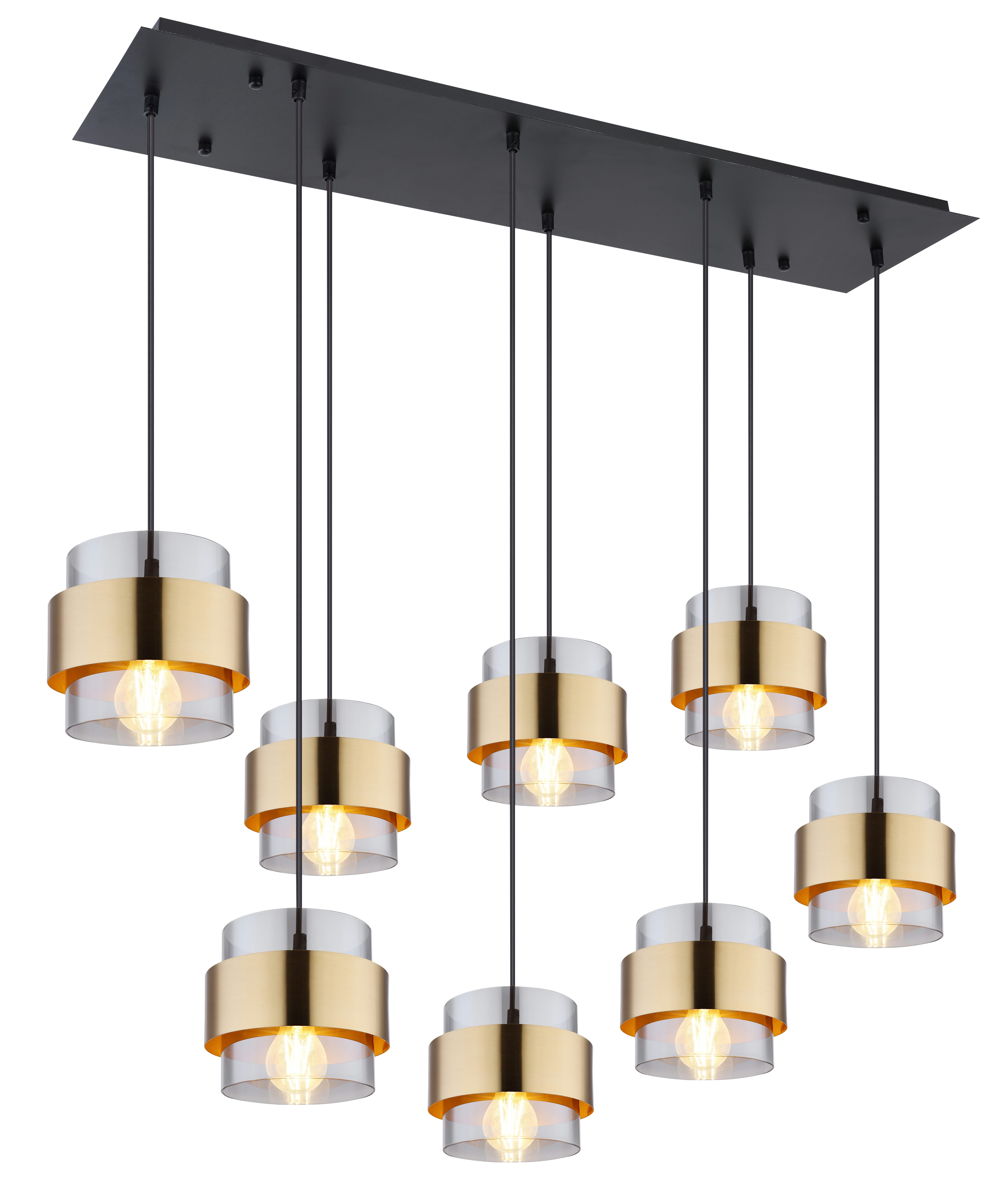 GLOBO LIGHTING Hängeleuchte MILLEY, ohne Leuchtmittel, Hängelampe/Pendelleuchte/Esszimmer/Wohnzimmer/Esstisch