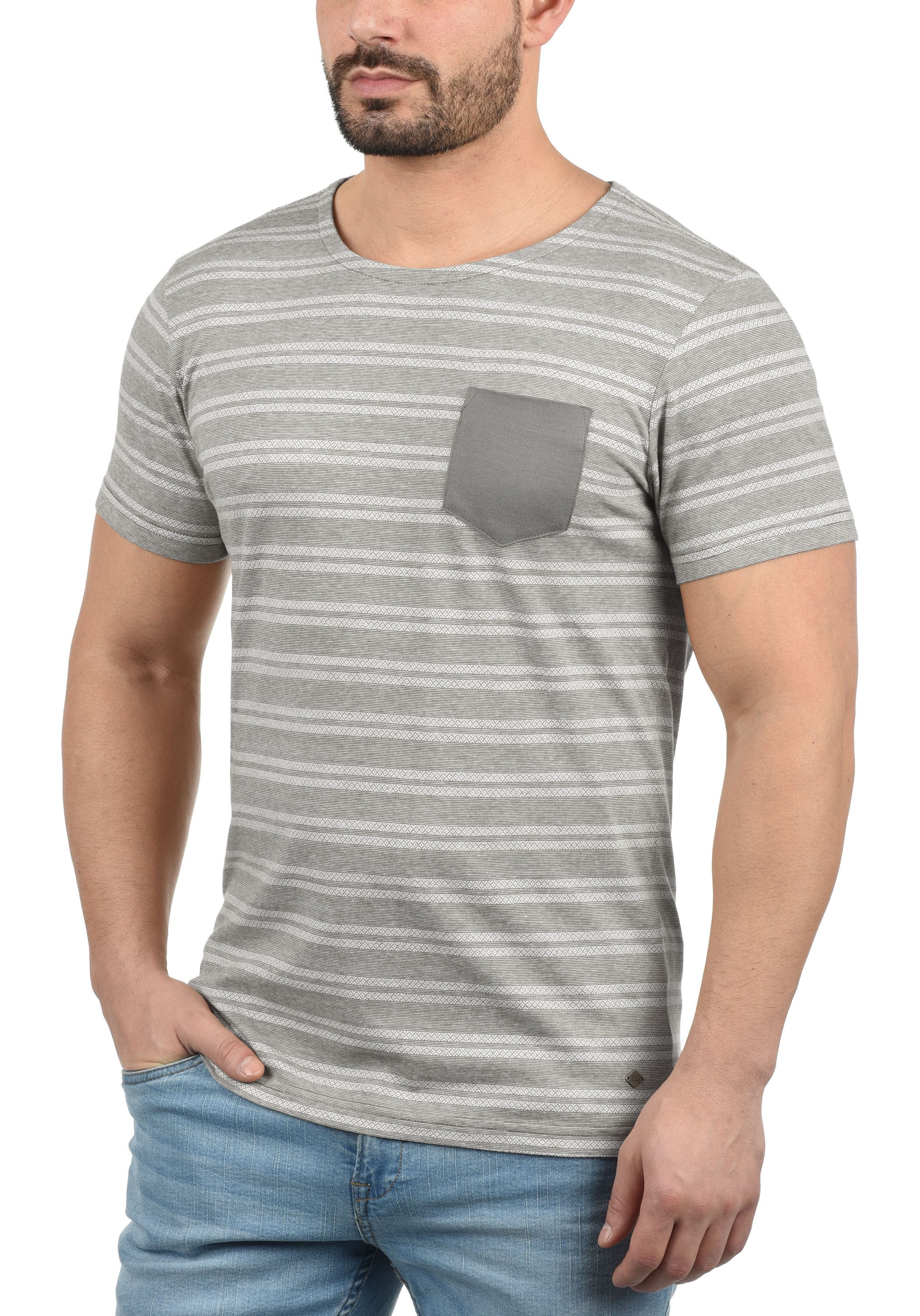 !Solid Rundhalsshirt SDFidel Kurzarmshirt mit Brusttasche günstig online kaufen