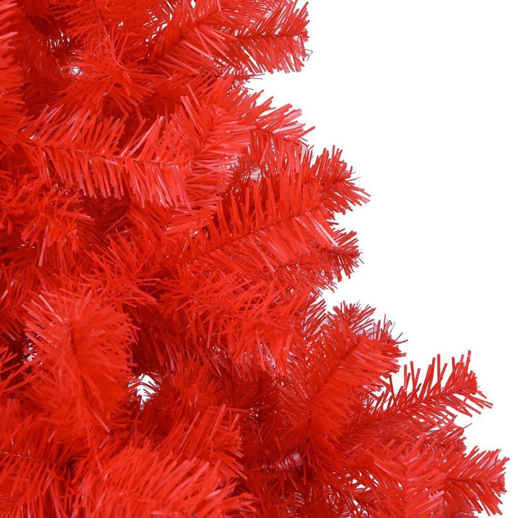 cm Weihnachtsbaum Ständer furnicato Künstlicher mit Rot PVC 240