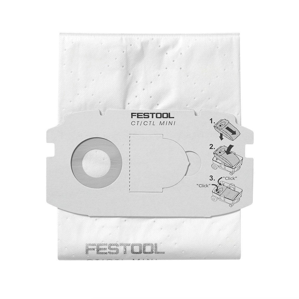 FESTOOL Filterbeutel SC-FIS-CT MIDI/5 Filtersack CLEANTEC 5 Stück (498411)