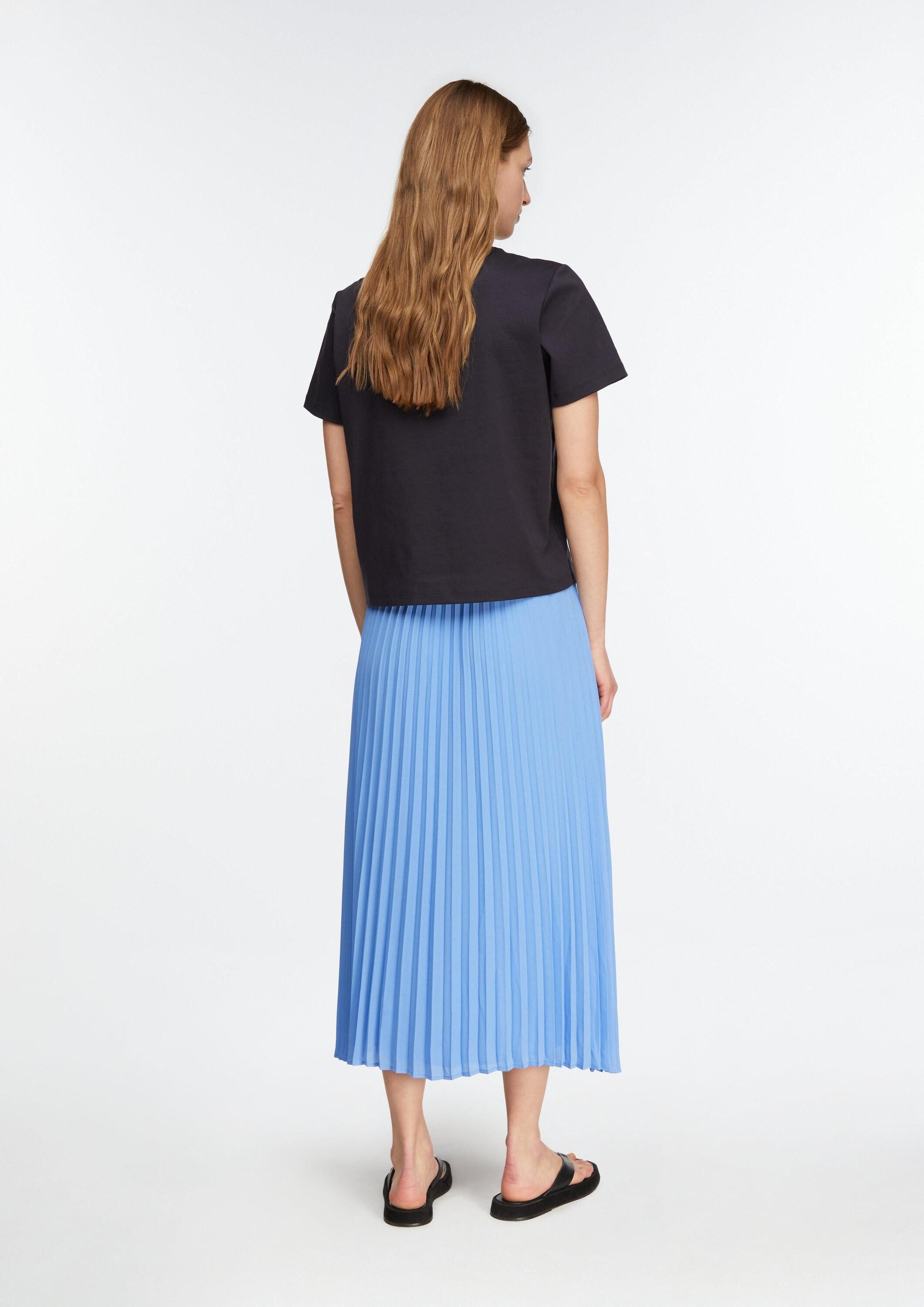 comma Midirock Rock Plissée-Midirock aus Chiffon