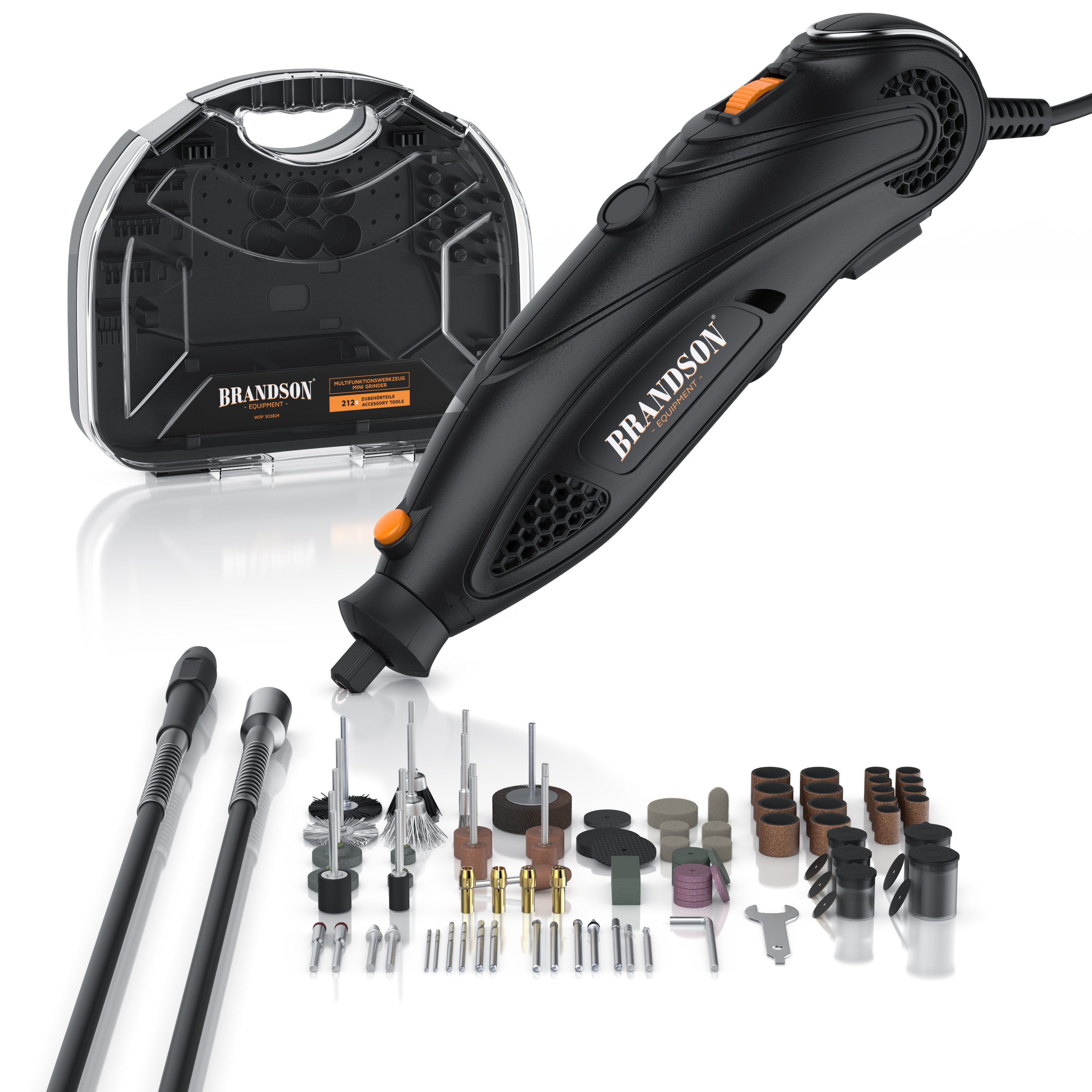 Brandson Multitool Multifunktionswerkzeug, (1 St), Sägen, Schneiden, Schleifen, Fräsen, Polieren und Gravieren