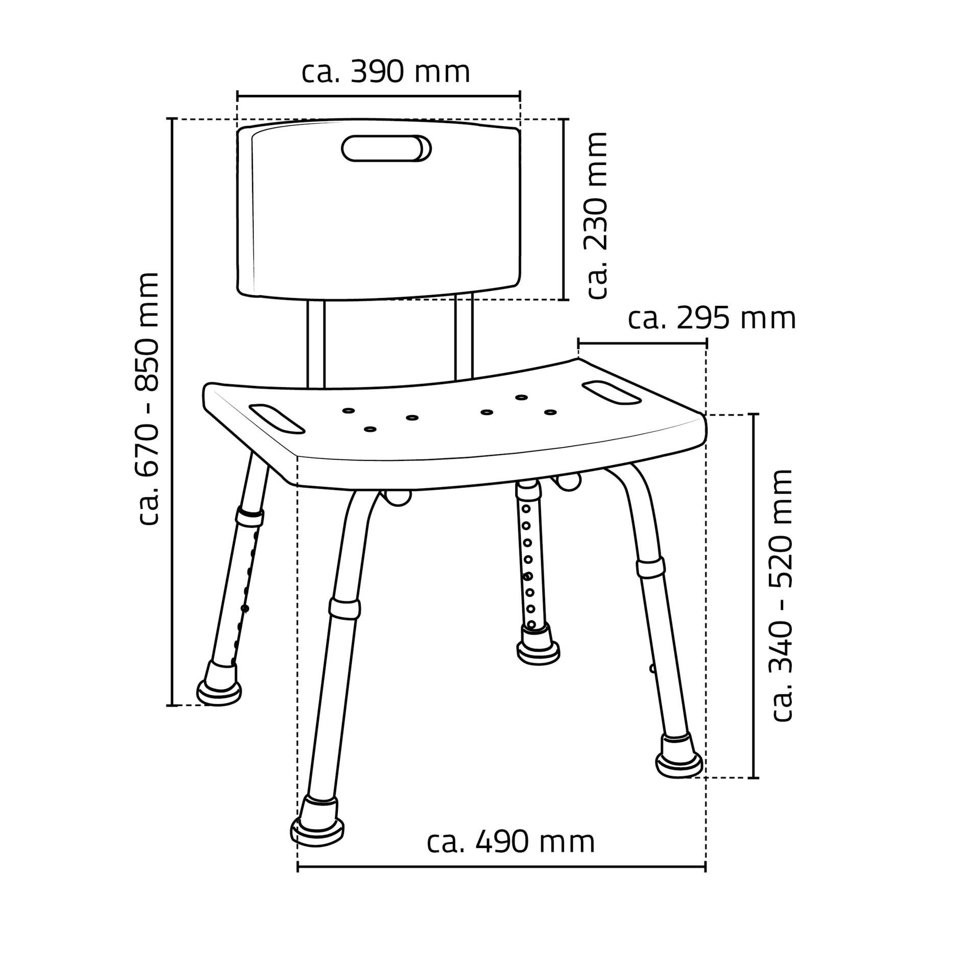 Ridder Duschklappsitz Sam weiß