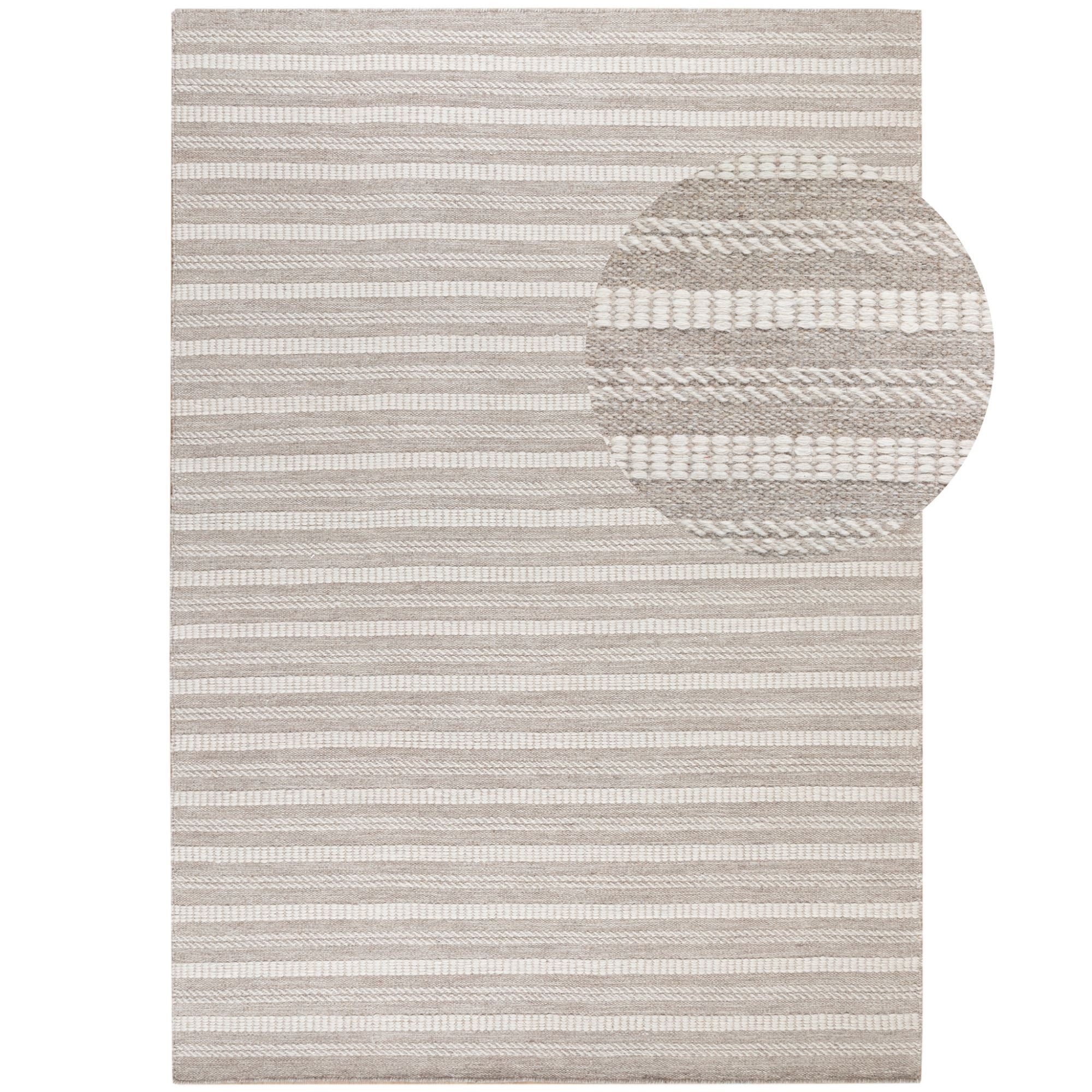 Steffensmeier Wollteppich Habo Schmale Streifen, Rechteckig, Handwebteppich günstig online kaufen