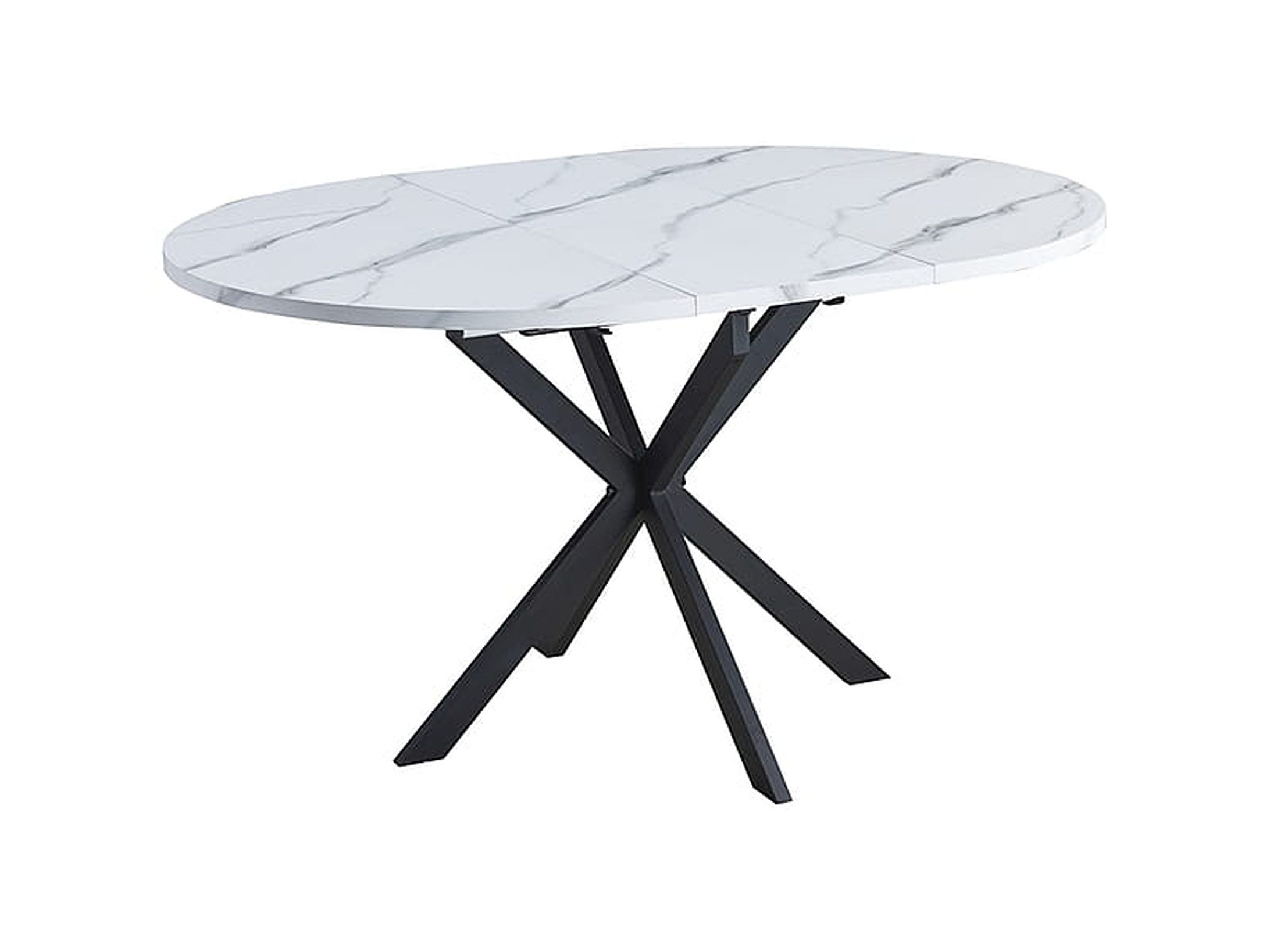 designimpex Esstisch Design Tisch rund GO-111 ausziehbar Esszimmer 100x100x75 cm