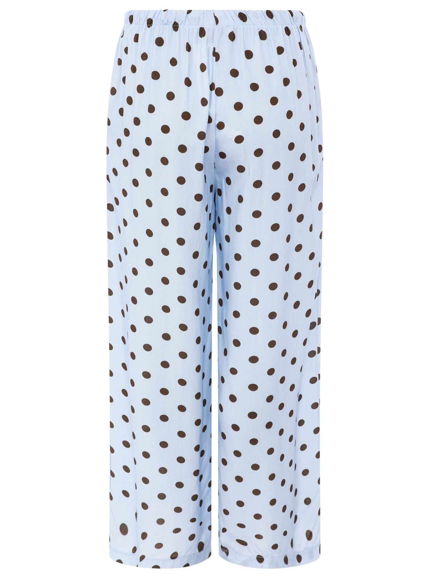 Zwillingsherz Stoffhose Sommerhose "Punkte" allover-Punktemuster, elastischer Bund mit Bindeband – Bild 4 von 5