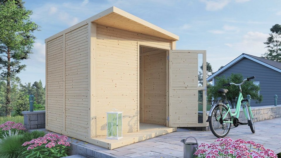 BERTILO Gartenhaus Rhombus Konzept, BxT: 237x307 cm, Modernes besonderes  Design
