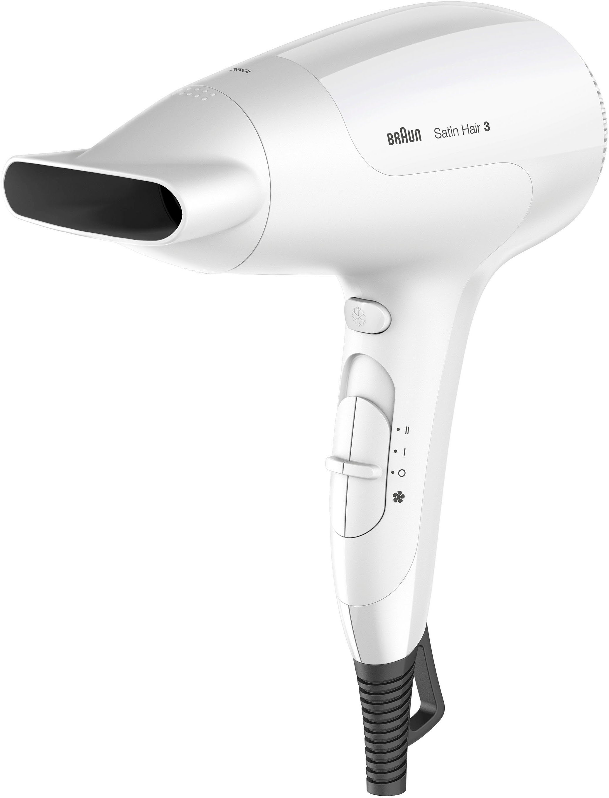 Braun Ionic-Haartrockner Braun Hair W, 3 2000 Perfection, Satin ergonomisch Power Kompakt und