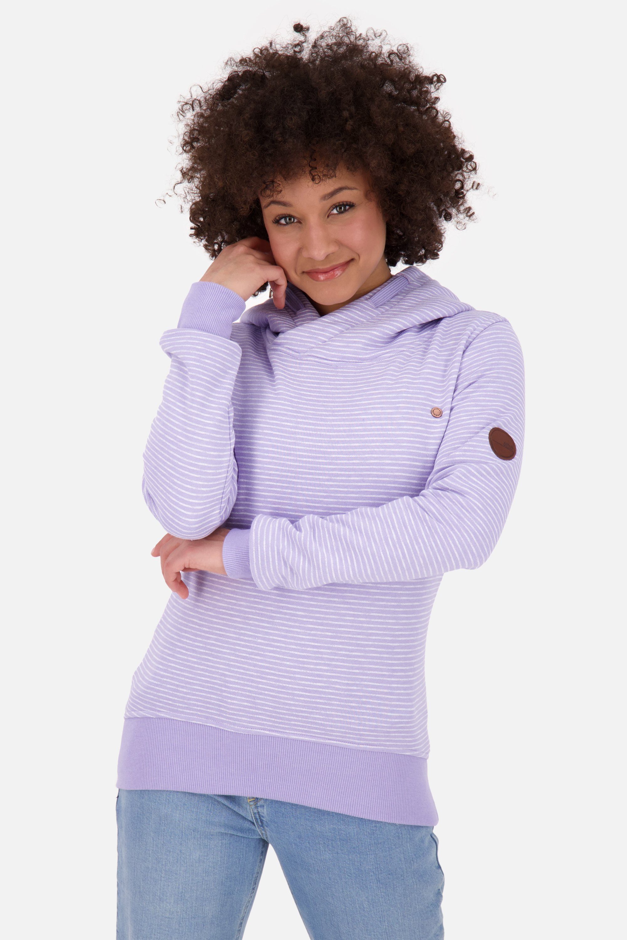Alife Sweatshirt Pullover Z digital lavender SarinaAK Damen & Kickin Hoodie Kapuzensweatshirt Kapuzensweatshirt,