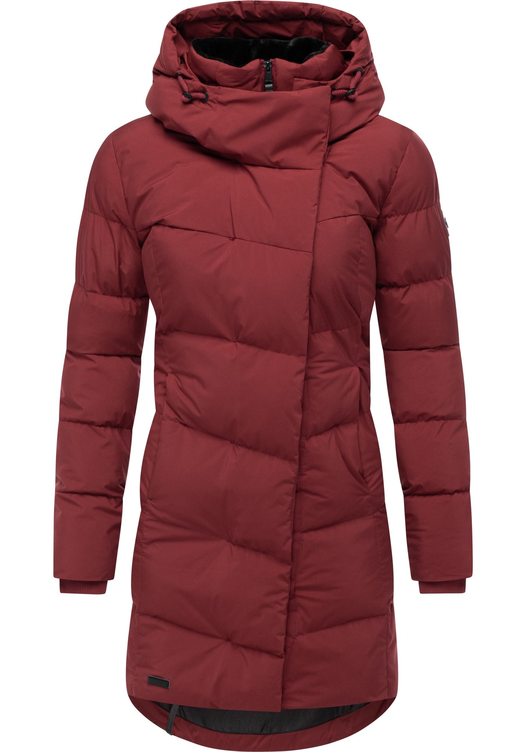 Ragwear Wintermantel Pavla Soft YOUMODO Wasserdichter Steppmantel mit Fleecekragen