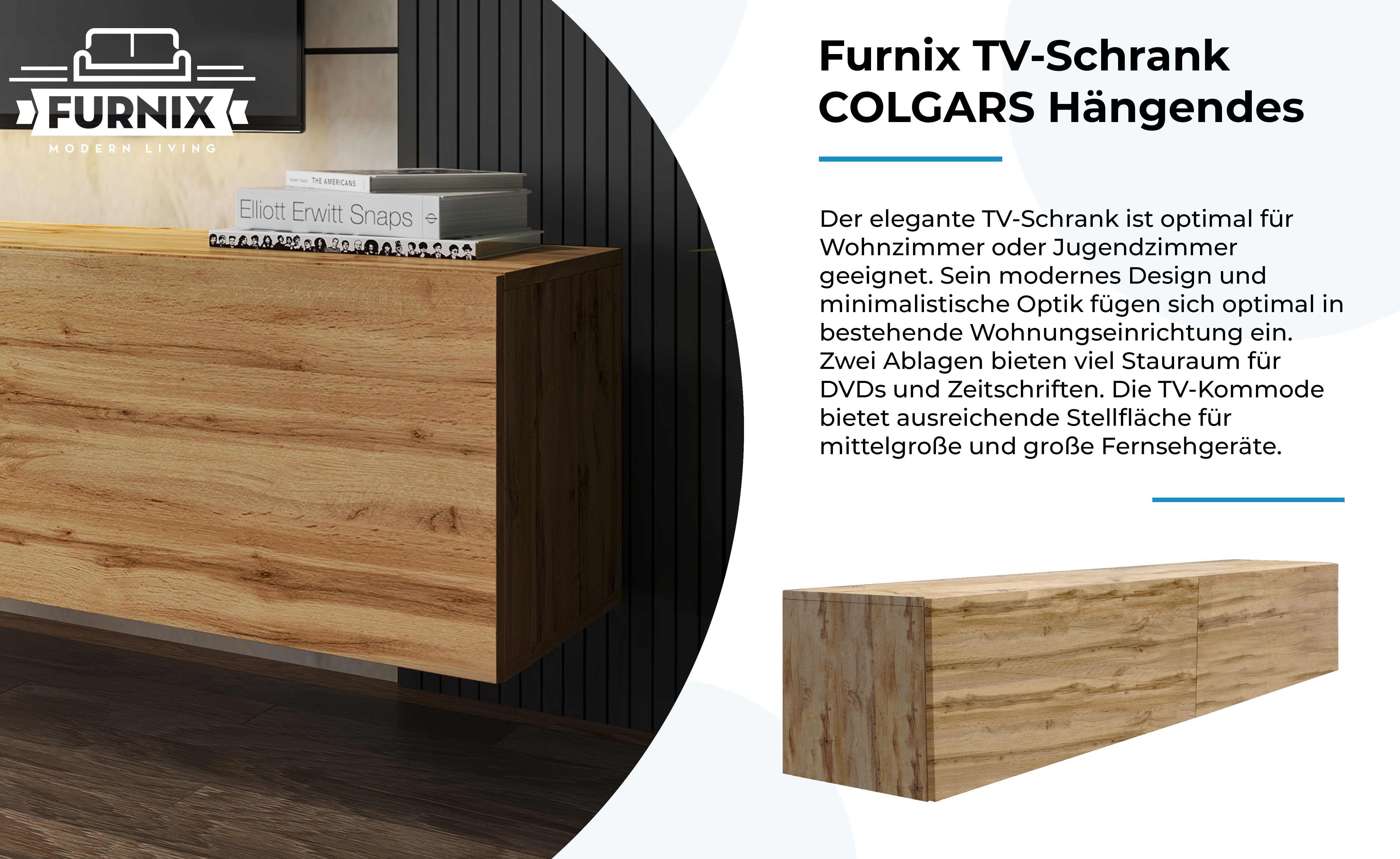 cm, T37 x RTV-Schrank Wotan H36 Lowboard x TV-Schrank COLGARS Wandmontage M9 Furnix Hängendes B200